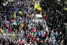 تصاویر راهپیمایی ضد صهیونیستی «جمعه خشم» در تبریز