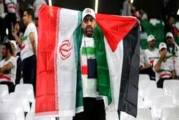  شعار«الموت لاسرائیل» هواداران ایرانی در بازی با فلسطین