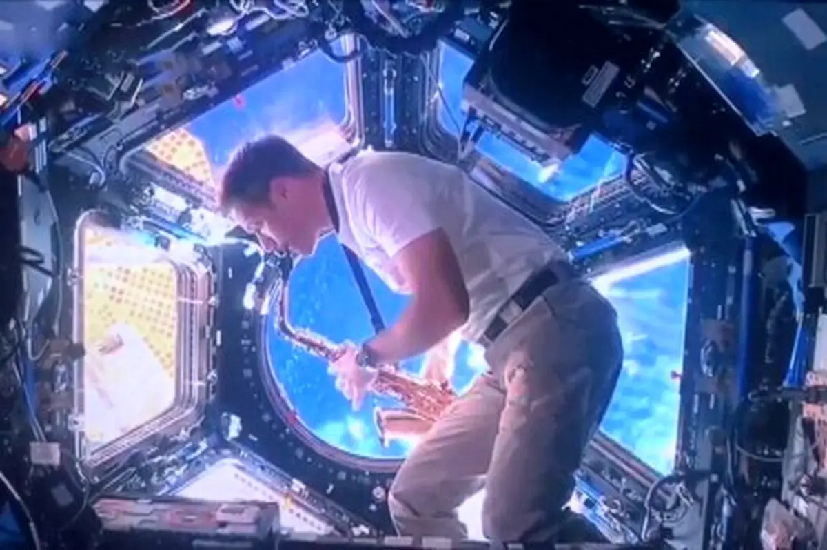 هنرنمایی متفاوت فضانورد فرانسوی برای المپیک ۲۰۲۴ پاریس