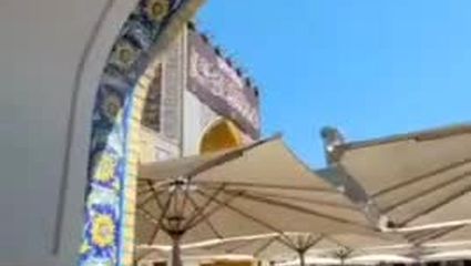 حرم امام رضا(ع) سیاه‌پوش امام عسکری(ع) شد