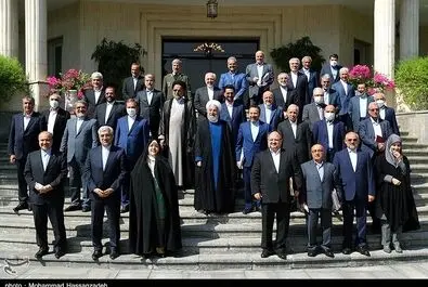 تصاویر آخرین جلسه هیات دولت روحانی