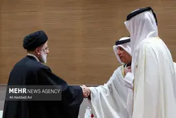 تصاویر دیدارهای رئیس جمهور در الجزایر