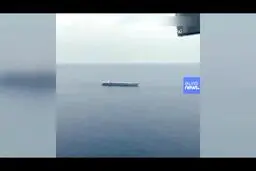  ناو هواپیمابر «یواس‌اس جرالد فورد» زیر یک انفجار مهیب