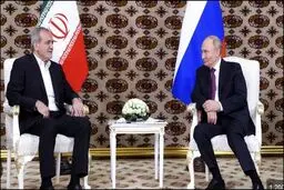ژست جالب نشستن پزشکیان مقابل پوتین!
