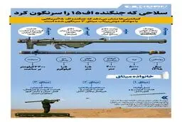 انهدام جنگنده اف۱۵ با راکت میثاق ایرانی