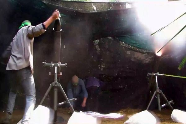 حمله راکتی به مرکز فرماندهی صهیونیست ها در غزه
