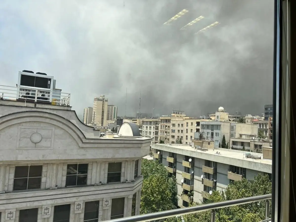 انفجار مهیب در حوالی ونک + عکس