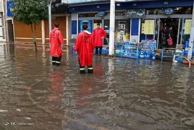 سیلاب در رشت