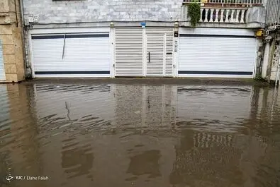 سیلاب در رشت