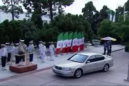 خودروی حسن روحانی در مراسم تحلیف رئیسی