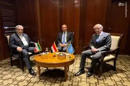 تصویر دیدار سه جانبه عراقچی گروسی و عبدالعاطی در قاهره