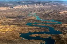 تصویر دیدنی رود کارون از اوج آسمان