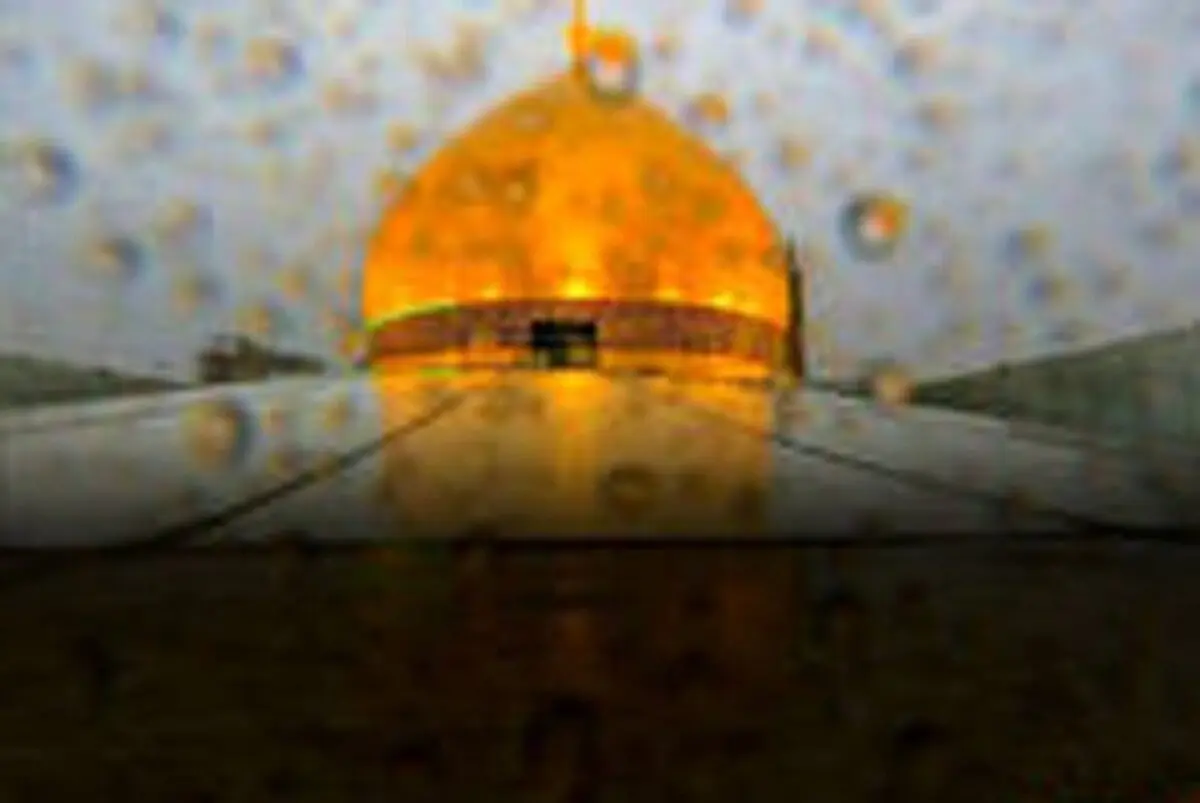  بارش شدید باران سیل آسا و تگرگ در نجف اشرف