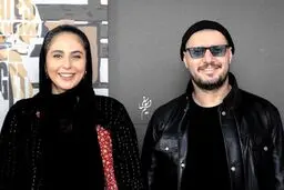 فیگور جذاب جواد عزتی در کنار همسرش | همسر جواد عزتی باردار است؟