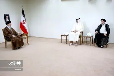 رهبر انقلاب امیر قطر