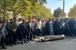تشییع دانشجوی فقید حادثه دانشگاه تهران + عکس