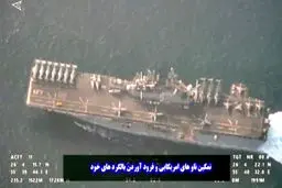 جزئیات رصد ناوگروه بالگردبر آمریکا در تنگه هرمز توسط سپاه