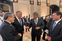 تصاویر خوش و بش وزرای خارجه حاضر در قطر با عراقچی