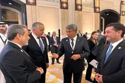 تصاویر خوش و بش وزرای خارجه حاضر در قطر با عراقچی