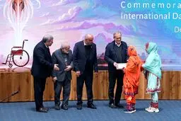 تصاویر متفاوت از مراسم روز‌جهانی افراد دارای معلولیت 
