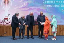 تصاویر متفاوت از مراسم روز‌جهانی افراد دارای معلولیت 