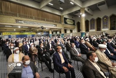 دیدار مسئولان نظام و میهمانان وحدت اسلامى‌ با رهبر انقلاب