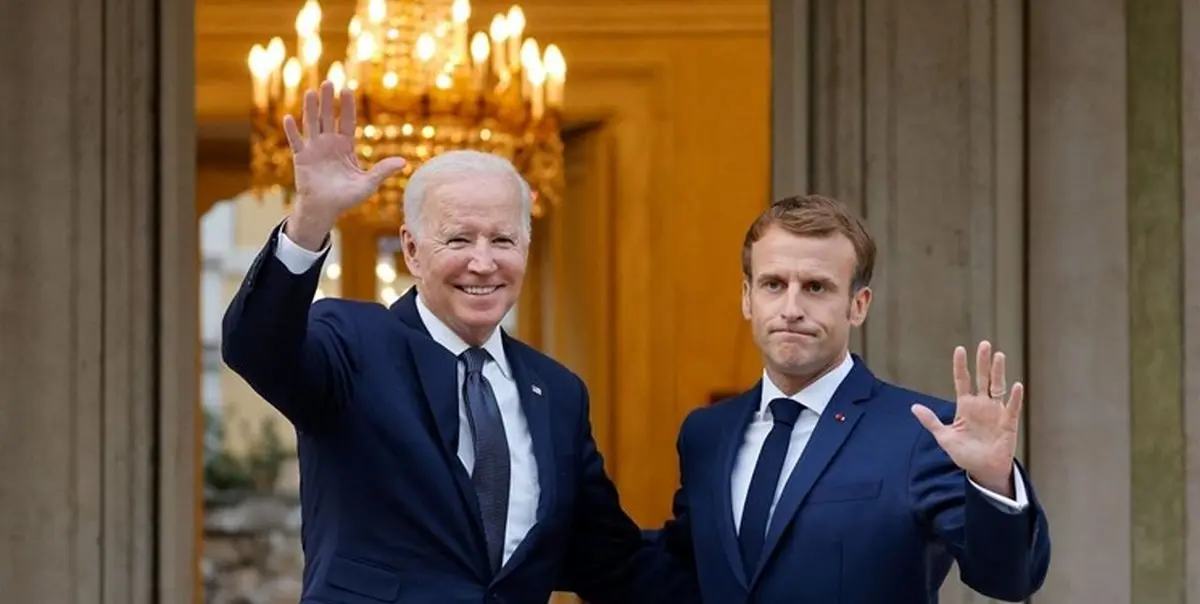 بایدن و مکرون درباره ایران گفت‌وگو می‌کنند