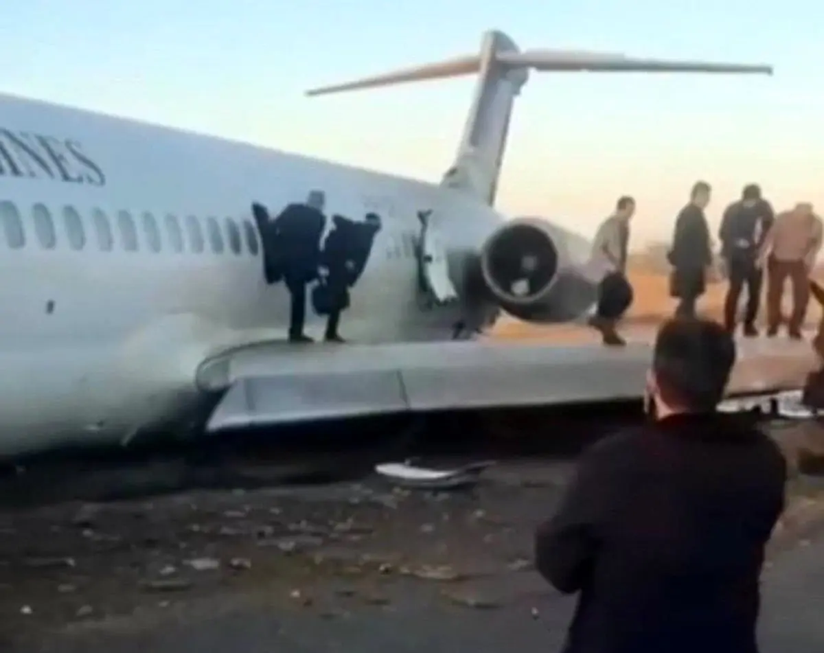 فرود اضطراری پرواز کاسپین؛ ماجرا چه بود؟ + عکس