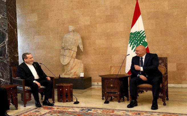 تصاویر دیدار عراقچی با جوزف عون رئیس‌جمهور لبنان