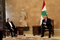 تصاویر دیدار عراقچی با جوزف عون رئیس‌جمهور لبنان