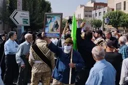 مراسم تشییع پیکر تنها مادر ژاپنی شهید دفاع مقدس