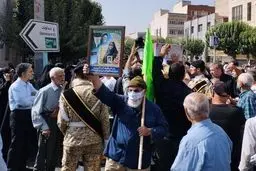 مراسم تشییع پیکر تنها مادر ژاپنی شهید دفاع مقدس