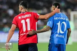 تصاویر دیدار الهلال و نساجی با درخشش نیمار
