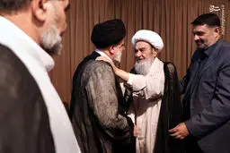 تصاویر دیدار رئیسی با آیت‌الله مظاهری