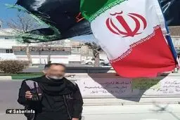 دستگیری یک جاسوس با وانت و پوشش پرچم ایران و شعار حماسی