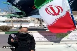 دستگیری یک جاسوس با وانت و پوشش پرچم ایران و شعار حماسی