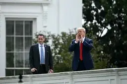 طنز پردازی ترامپ با موشک هسته ای از روی پشت بام کاخ سفید