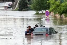 بندرعباس غرق شد + فیلم
