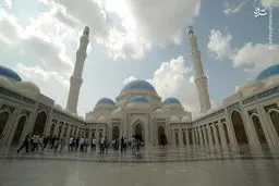 تصاویر افتتاح بزرگ‌ترین مسجد آسیای میانه