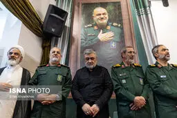 لشکریان و مسئولان کشوری در چهلم شهید سلامی