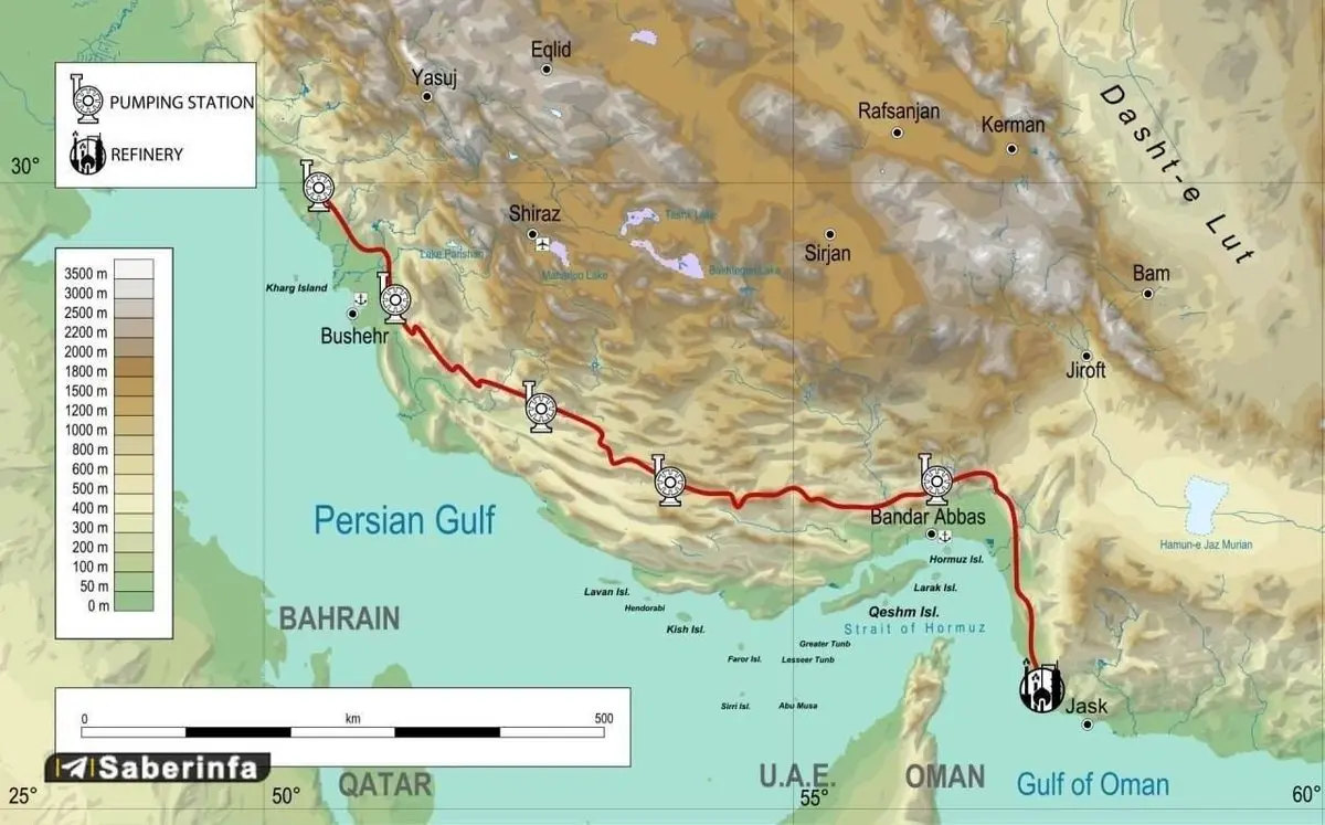 آغاز بارگیری نفت ایران از پایانه جاسک در دریای مکران