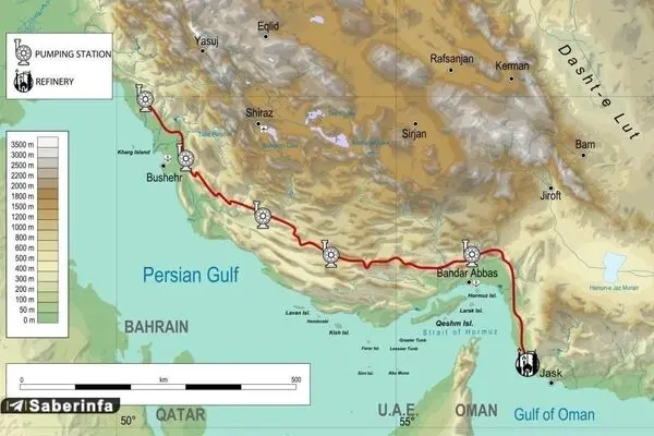 آغاز بارگیری نفت ایران از پایانه جاسک در دریای مکران