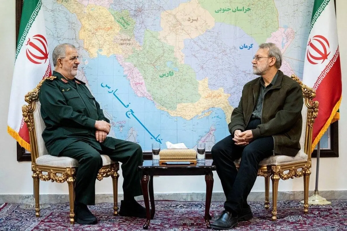 جلسه هماهنگی عملیاتی علی لاریجانی و فرمانده کل سپاه