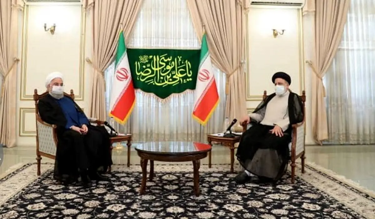 عکس روحانی در دیدار با ابراهیم رئیسی برای تبریک