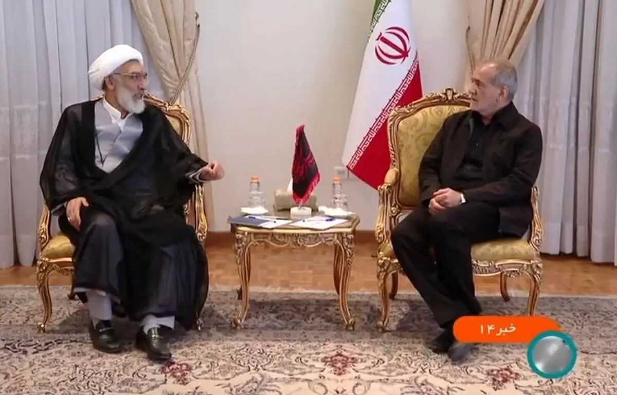 دیدار مصطفی پورمحمدی با رئیس‌جمهور منتخب   