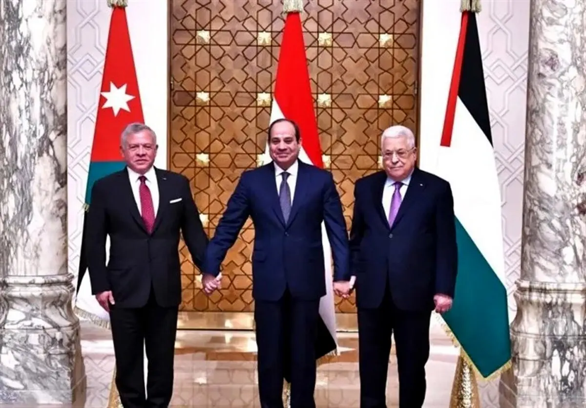نشست  سه جانبه ال سی سی، عبدالله دوم و ابو ما زن در عقبه اردن