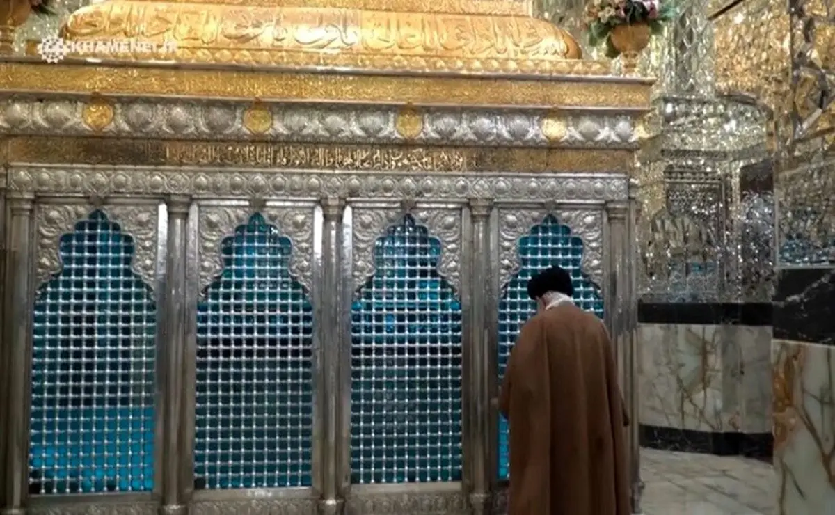 زیارت نوروزی رهبری از حرم حضرت عبدالعظیم حسنی