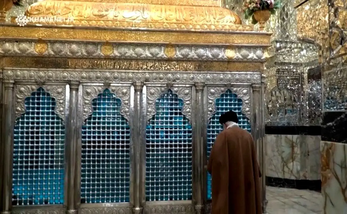 زیارت نوروزی رهبری از حرم حضرت عبدالعظیم حسنی