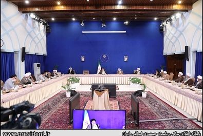 دیدار اعضای جامعه روحانیت مبارز با رییس جمهور