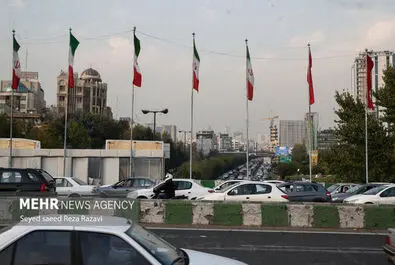 شلوغی و ترافیک تهران